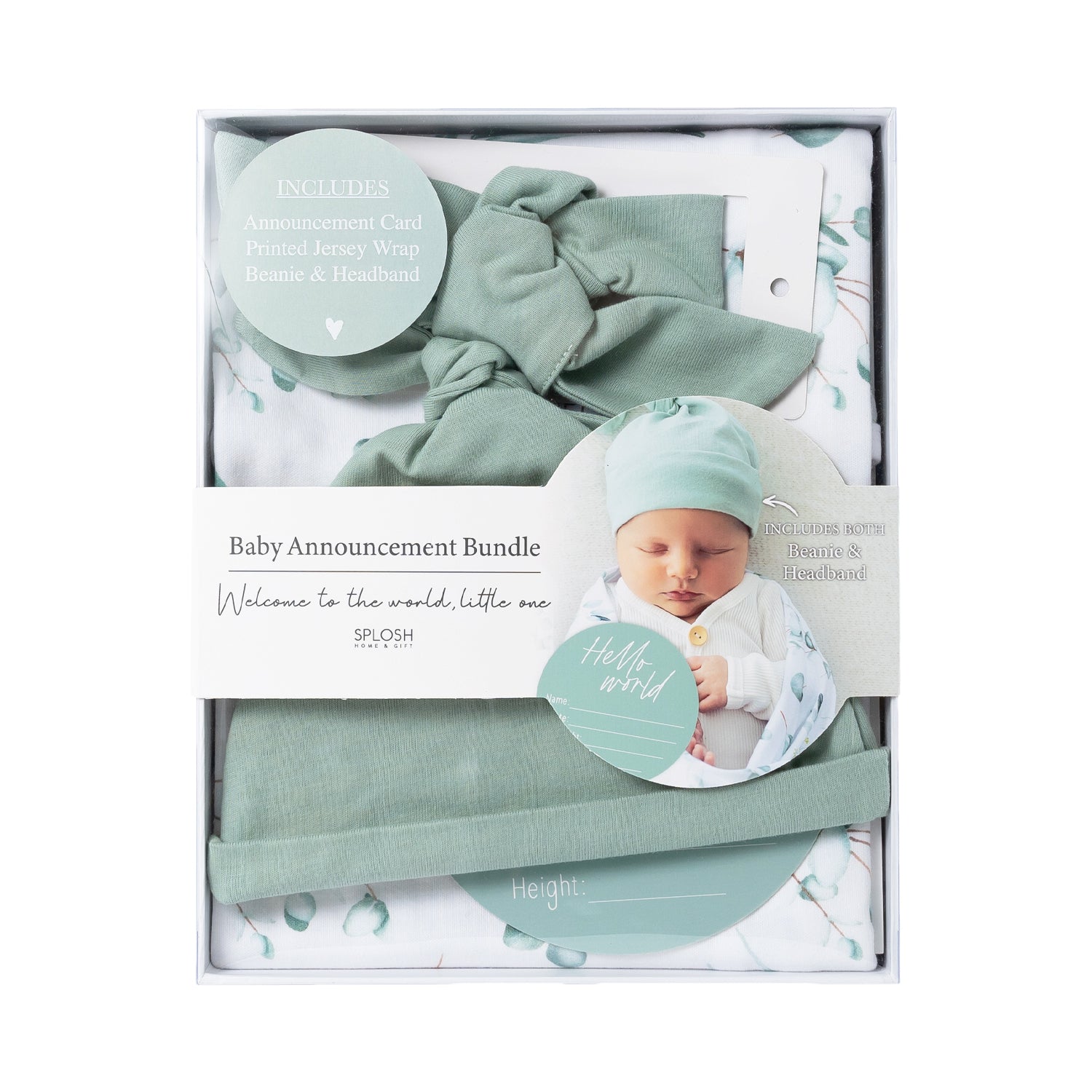 Buy SPLOSH Baby Announcement Set Eucalyptus Buy Gift, Clothing