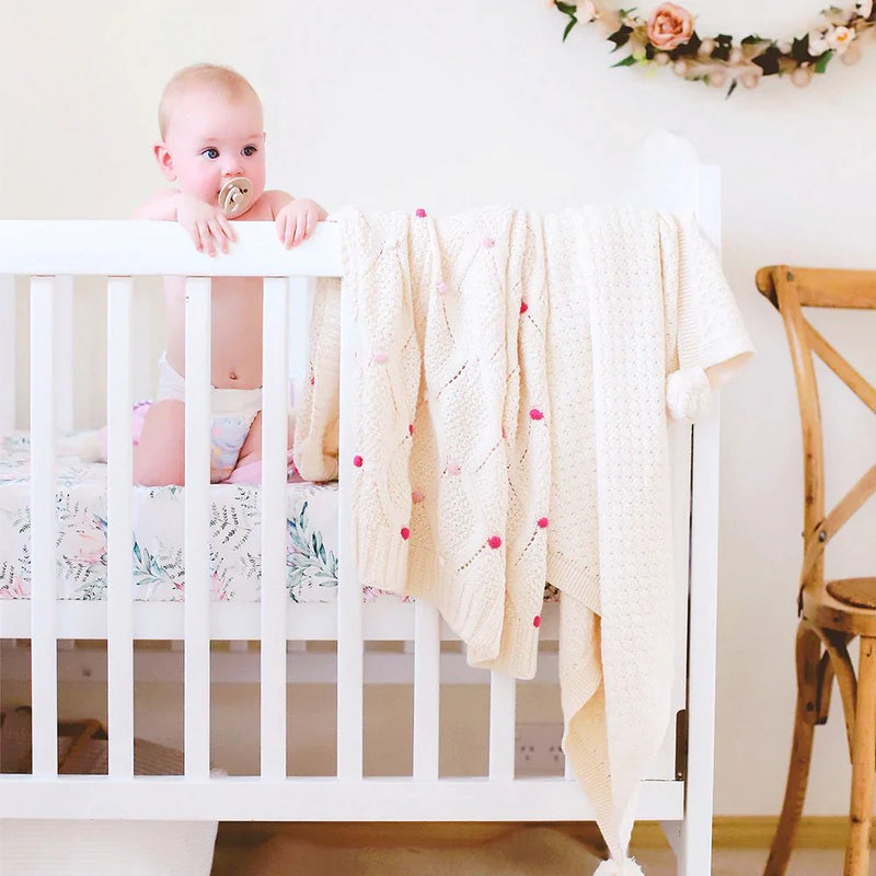 Di lusso living - LUCY BABY BLANKET PINK