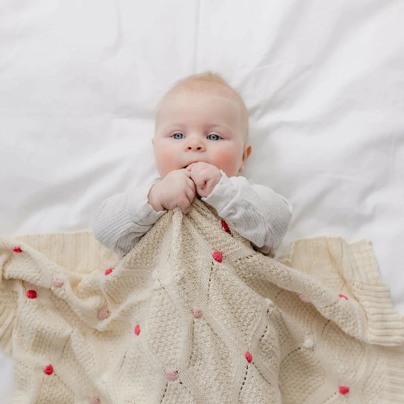 Di lusso living - LUCY BABY BLANKET PINK
