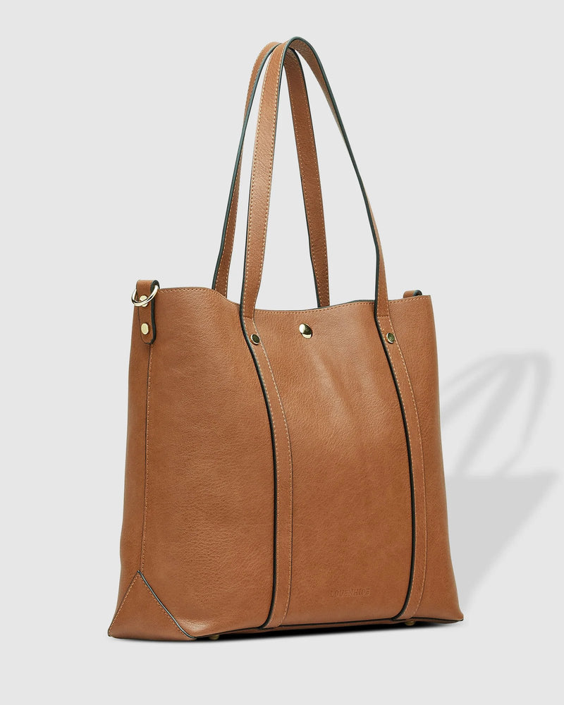LOUENHIDE - Nevada Tote Bag - Tan Ezra