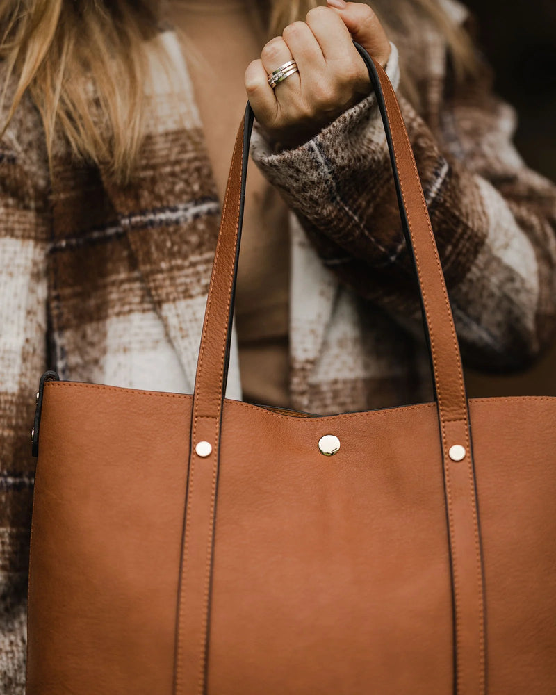 LOUENHIDE - Nevada Tote Bag - Tan Ezra