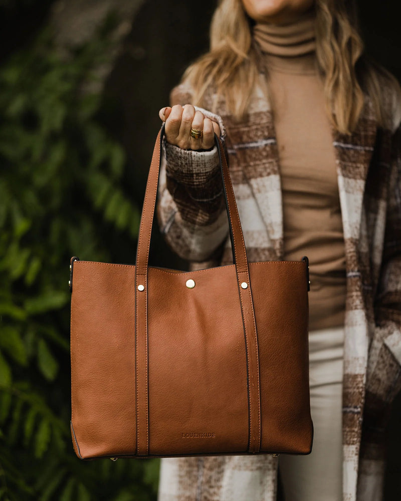LOUENHIDE - Nevada Tote Bag - Tan Ezra