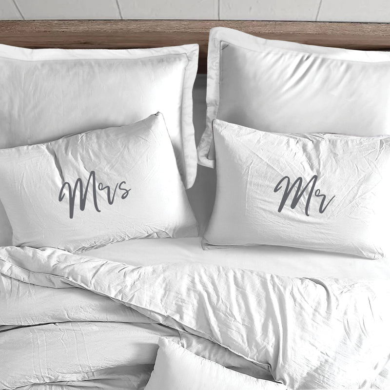 SPLOSH - Wedding Pillowcase Set - Mr & Mrs