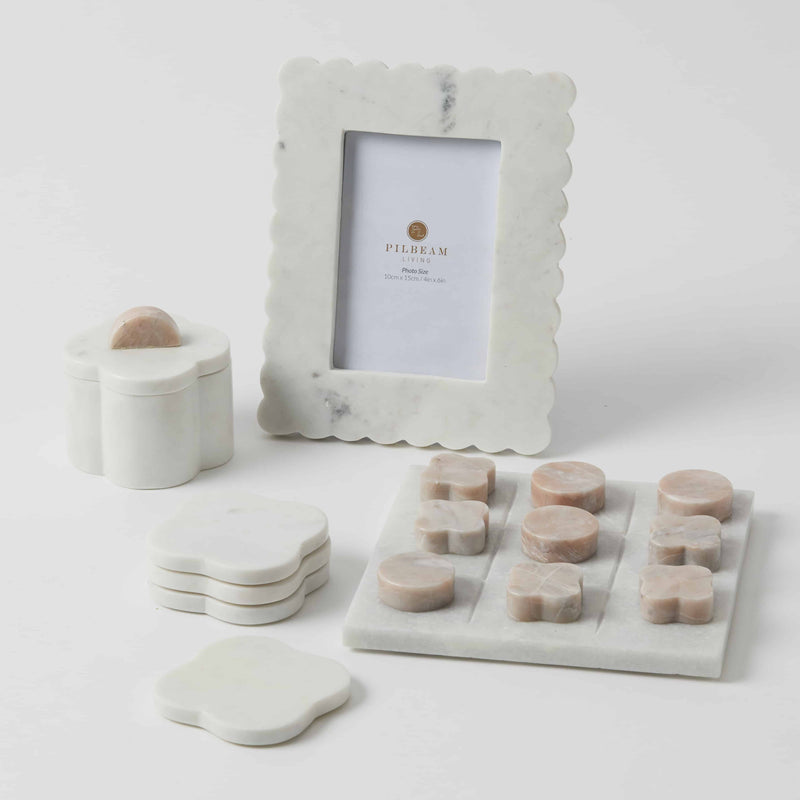 Pilbeam Living-Allegra Coasters Set of 4 - White