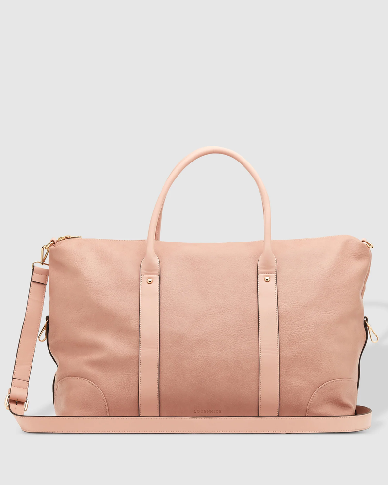 The Louenhide-Alexis Blush Stripe Strap Weekender Travel Bag