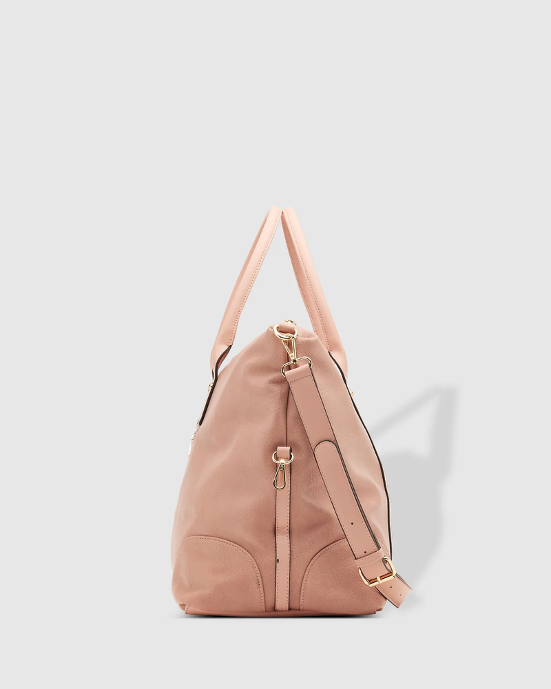 The Louenhide-Alexis Blush Stripe Strap Weekender Travel Bag