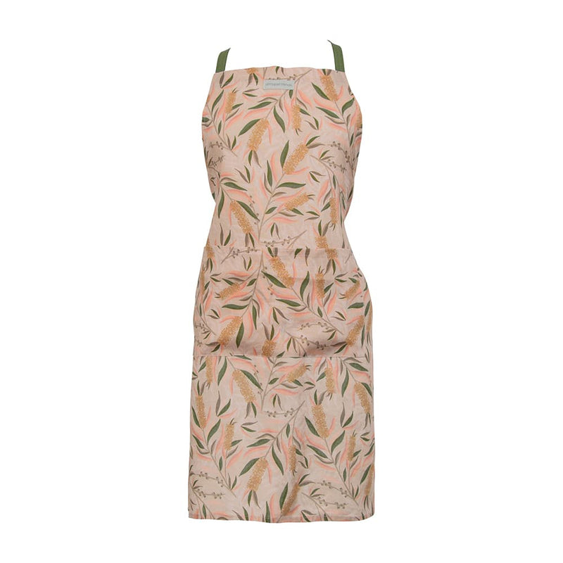 Annabel Trends - Linen Apron-  Bottlebrush Light