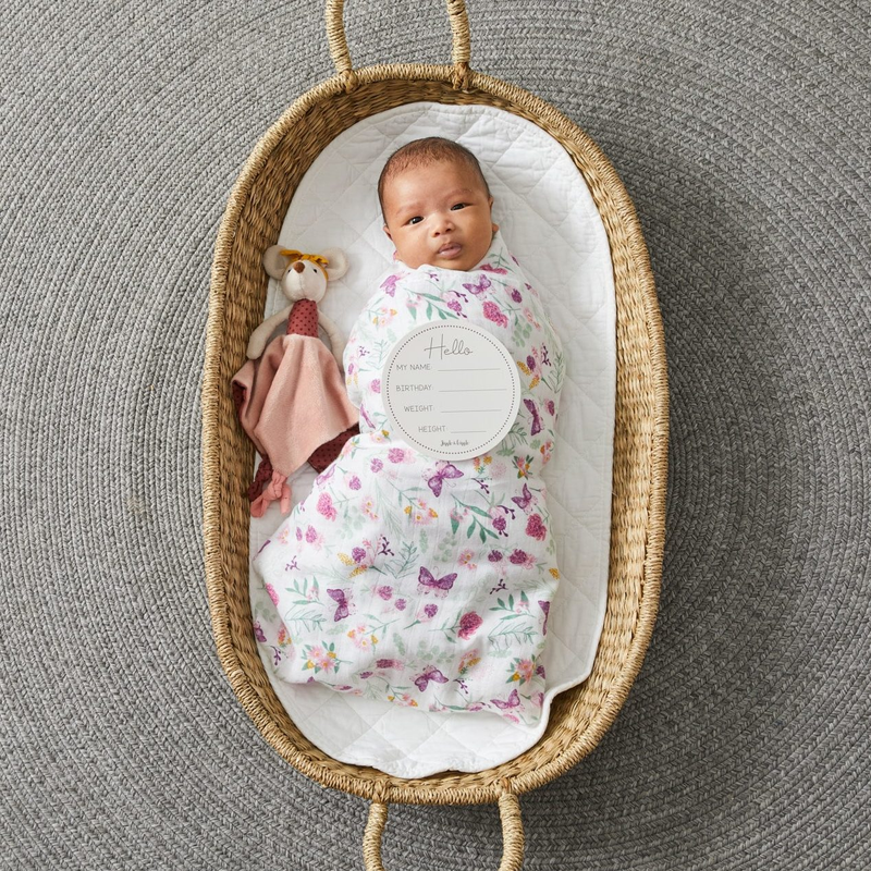 Jiggle & Giggle - Butterfly Muslin Wrap and Card