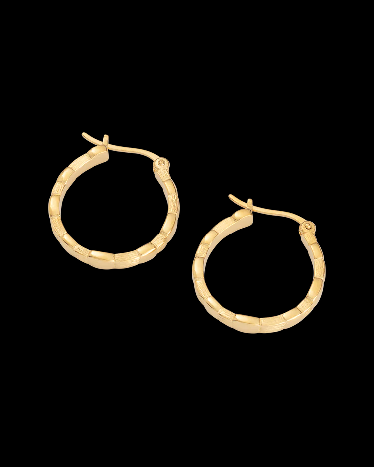 Kirstin Ash - Cascade Hoop Earrings - 18k Gold Plated