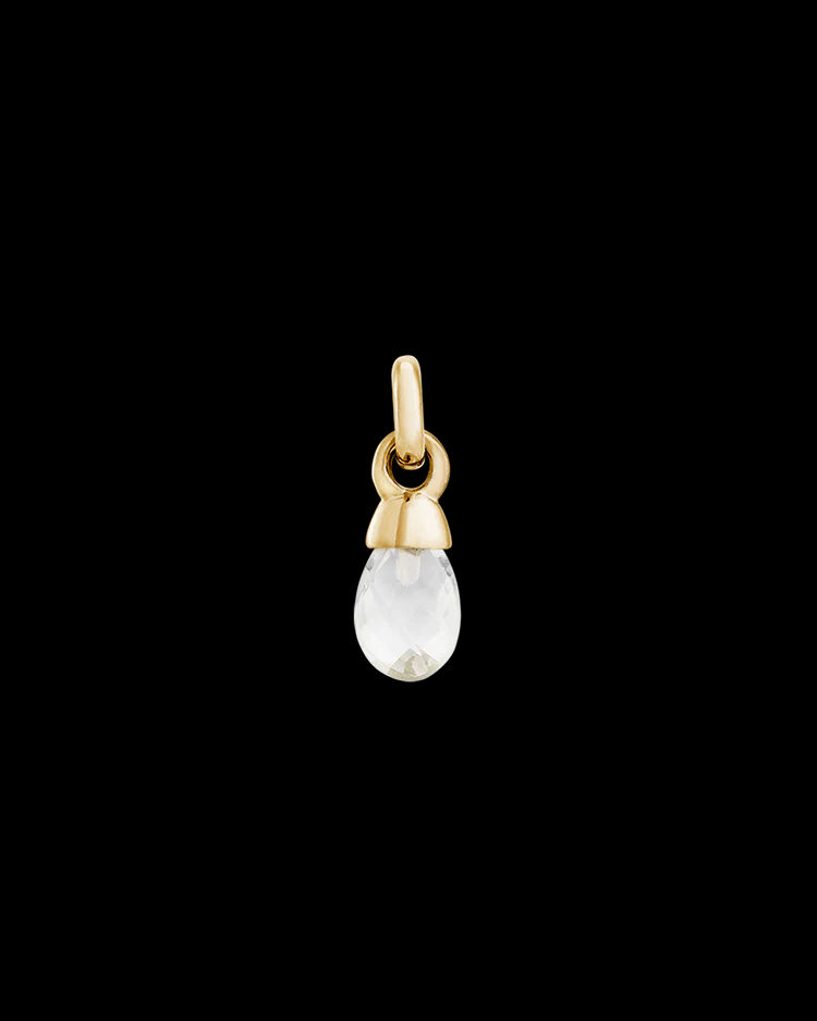 Kirstin Ash - Clear Quartz Gemstone 18g Gold Vermeil