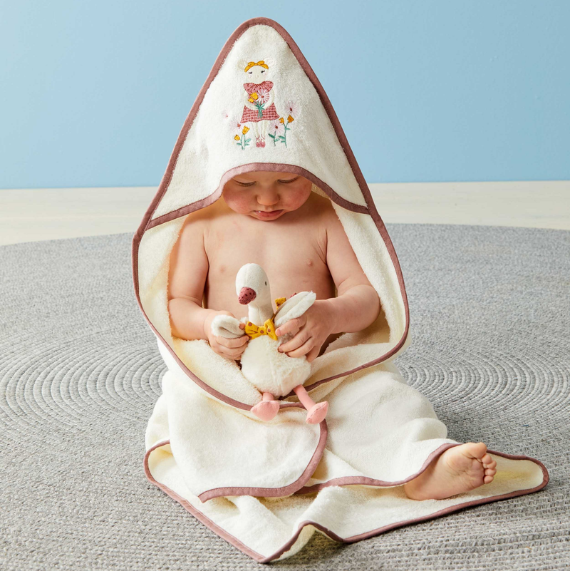 JIggle & Giggle - Dorothy Mouse Baby Hooded Towel