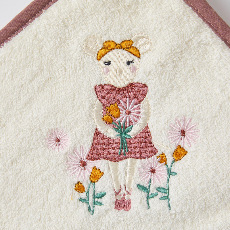 JIggle & Giggle - Dorothy Mouse Baby Hooded Towel