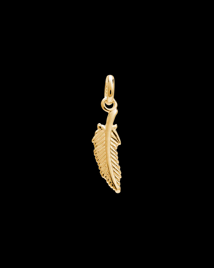 Kirstin Ash - Feather Charm 18k Gold Vermeil