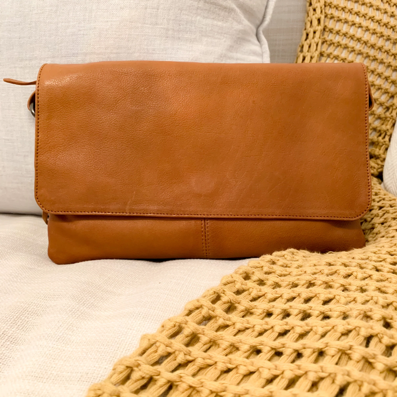 Oran - Bag - Fay Sling/Clutch - Tan