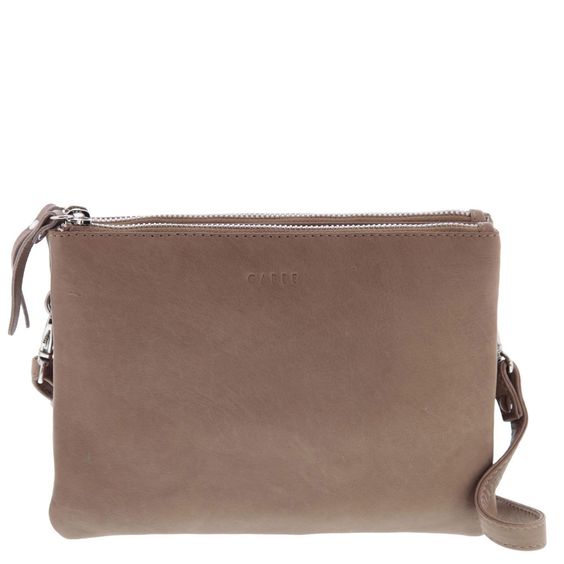Gabee - Fulton Soft Leather Crossbody - Taupe