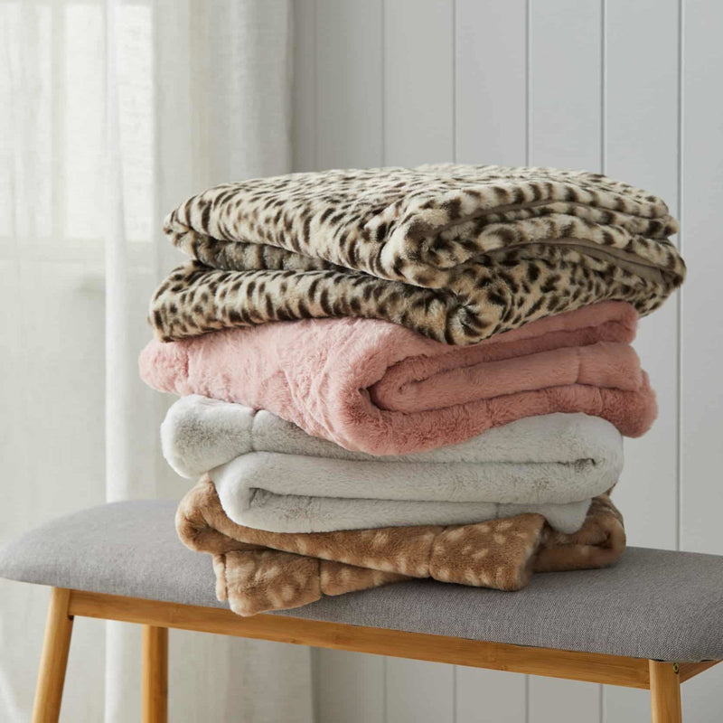 Pilbeam - Throw Rug - Grey Fur