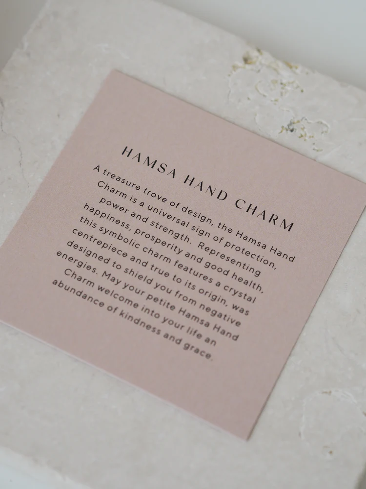 Kirstin Ash - Hamsa Hand Charm - Silver