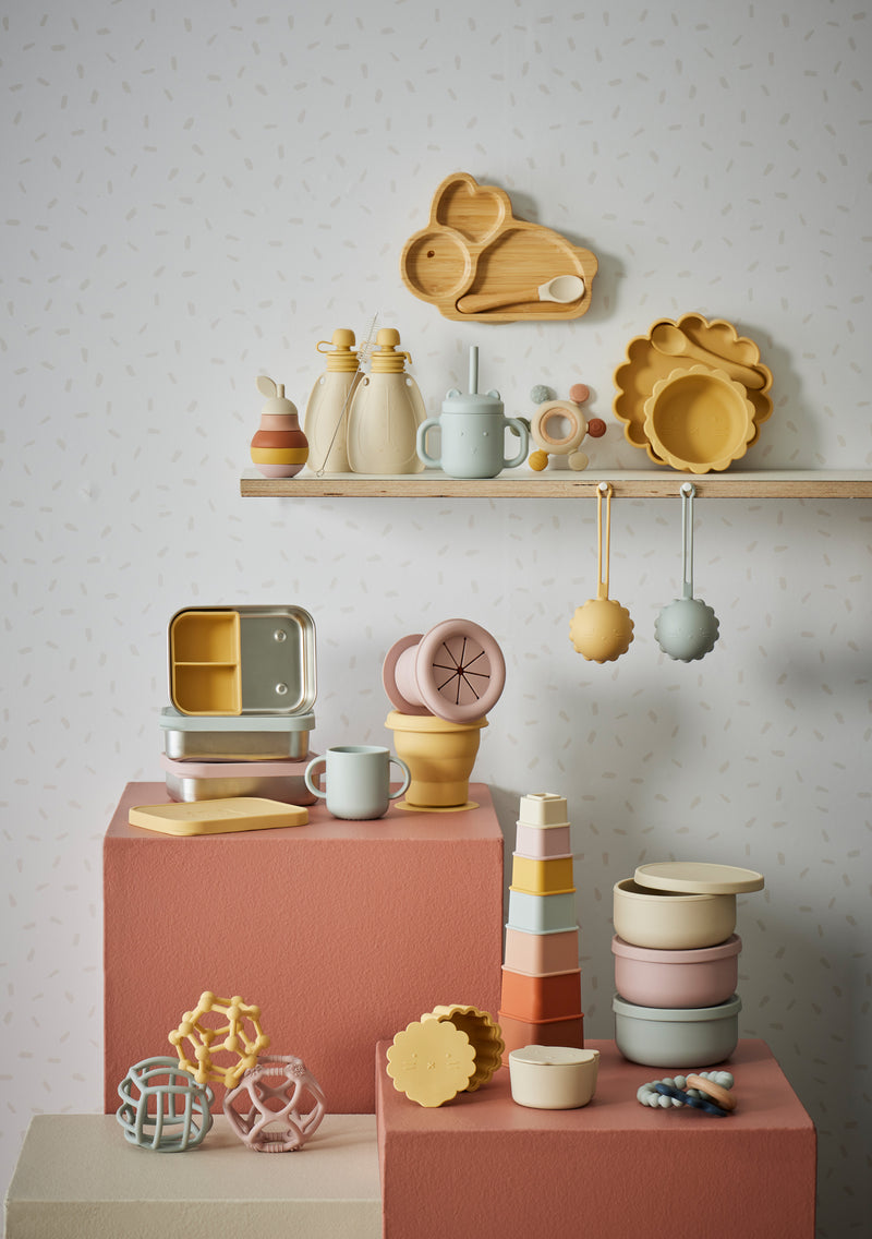 Nordic Kids-Henny Silicone Collapsible Snack Cup - Lemon