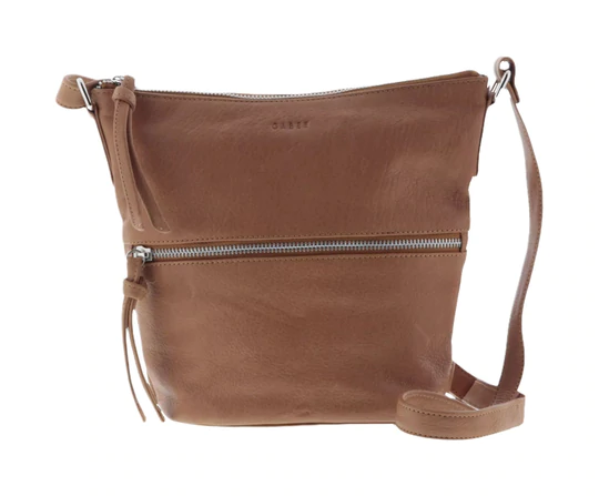 Gabee - Justine Leather Bucket Bag - Tan
