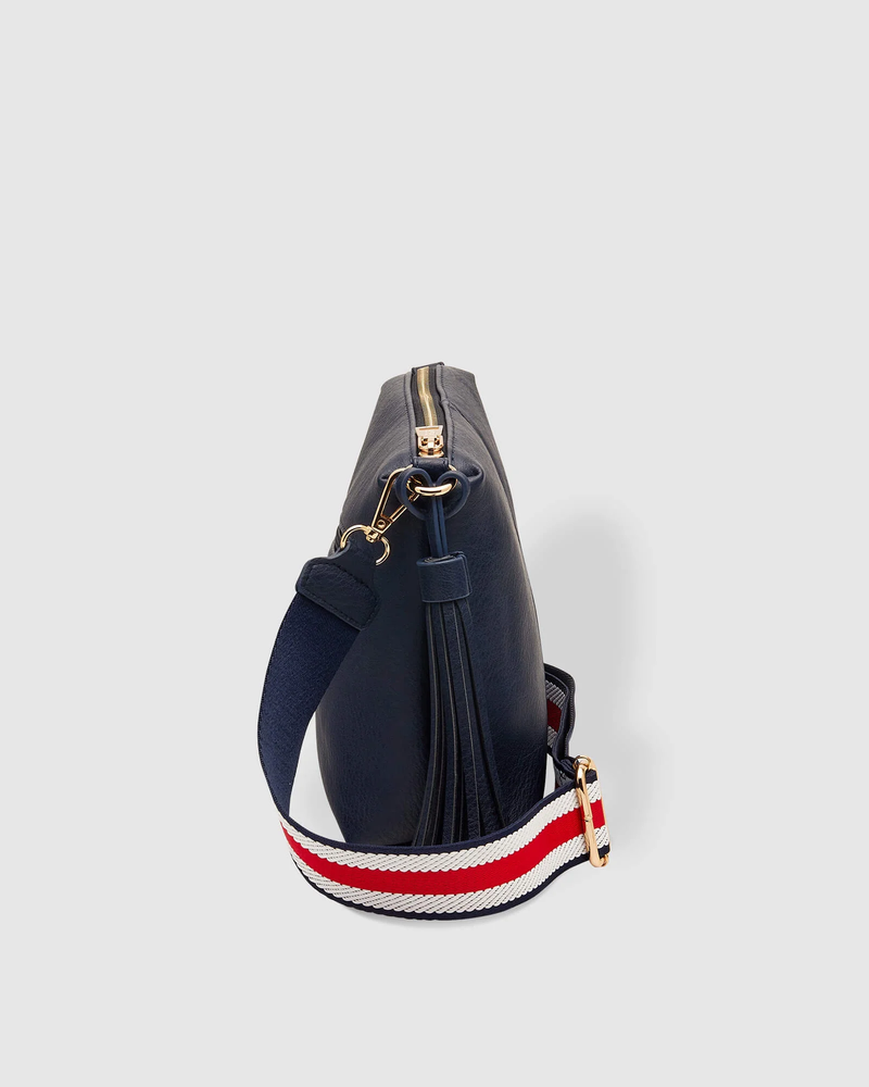 Louenhide - Kasey Crossbody Bag - Navy - Stripe Strap