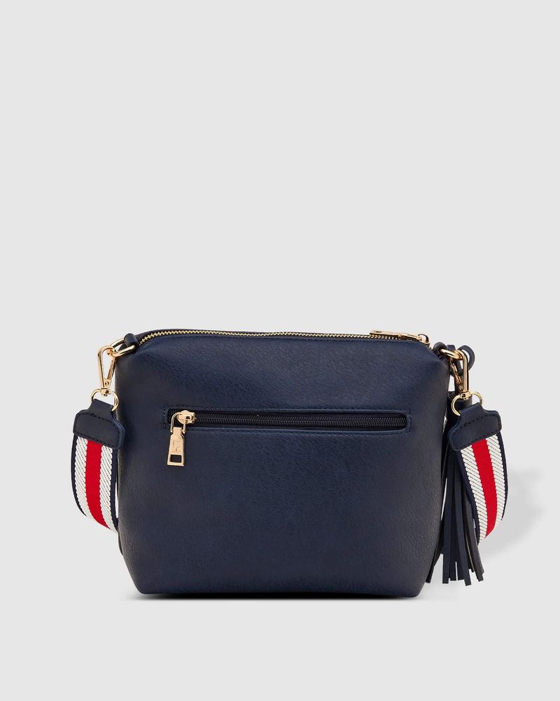 Louenhide - Kasey Crossbody Bag - Navy - Stripe Strap