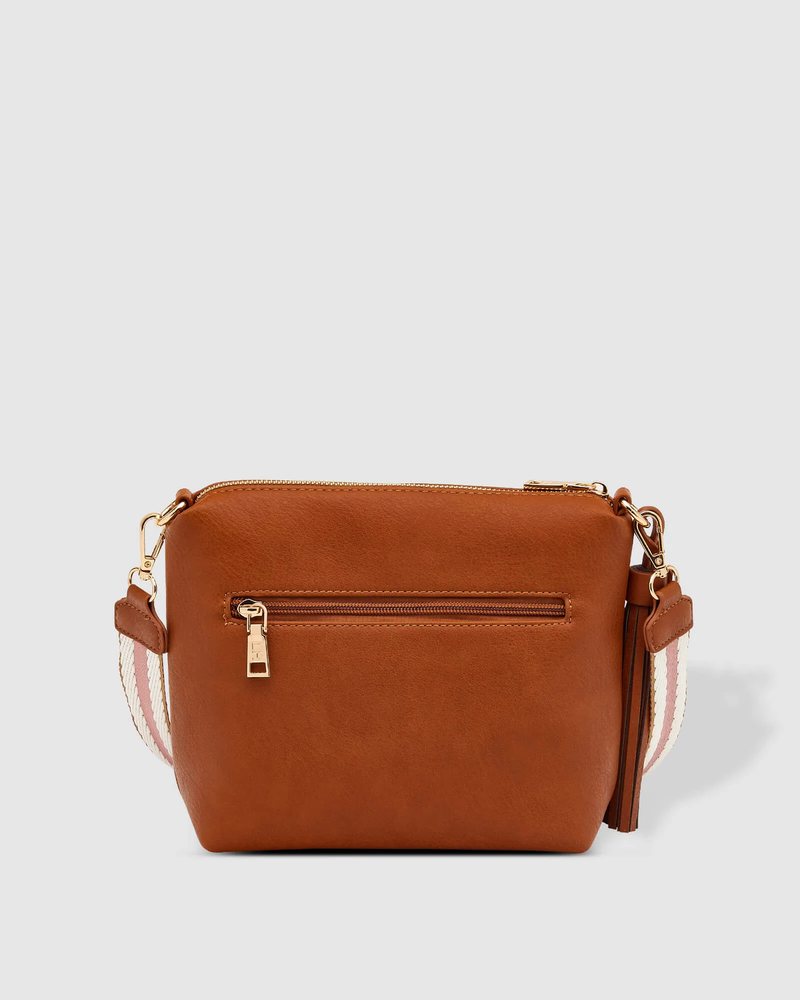 Louenhide - Kasey Crossbody Bag - Tan - Stripe Strap