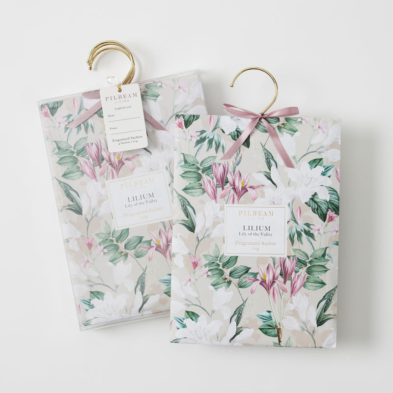 Pilbeam Living-Lilium Scented Hanging Sachets 4x60g