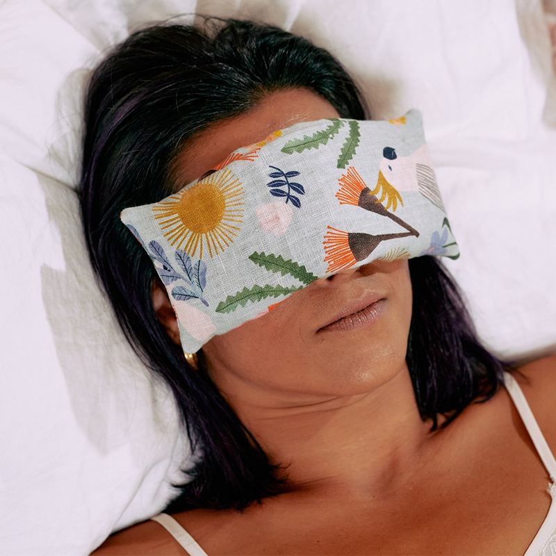 Annabel Trends - Linen Eye Rest - Rose Pink