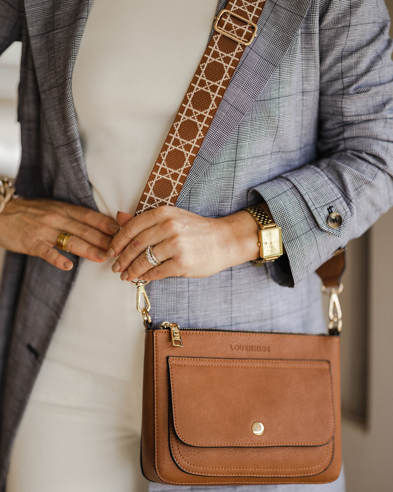 The Louenhide-Lizzie Tan Crossbody Bag