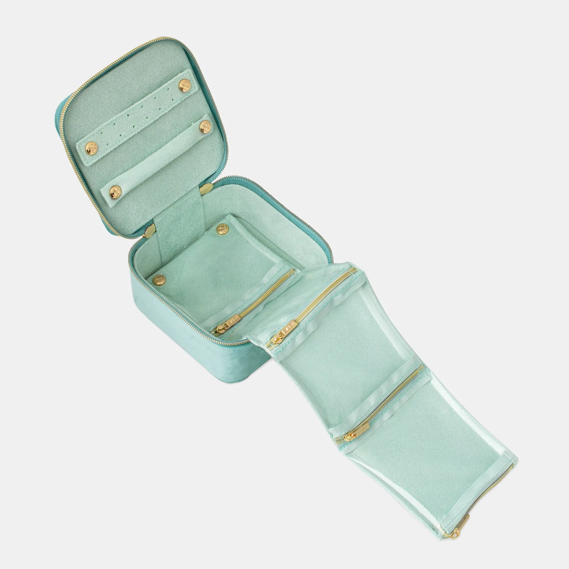Tonic - Luxe Velvet Jewellery Cube - Seafoam