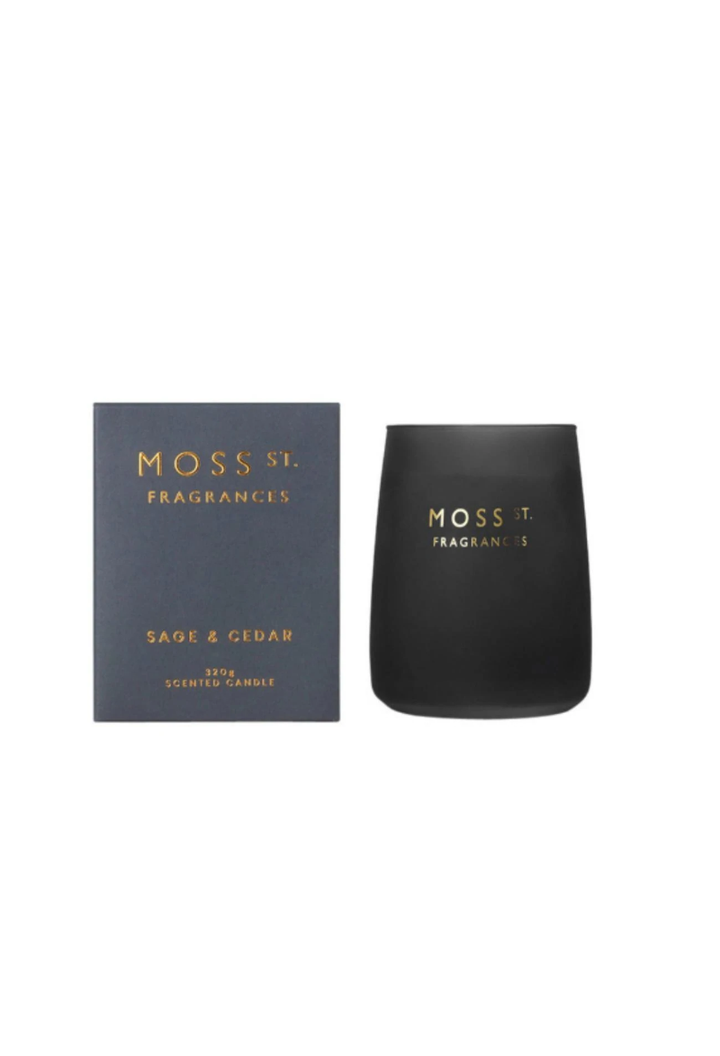 Moss St. - Soy Candle 320g - Sage & Cedar