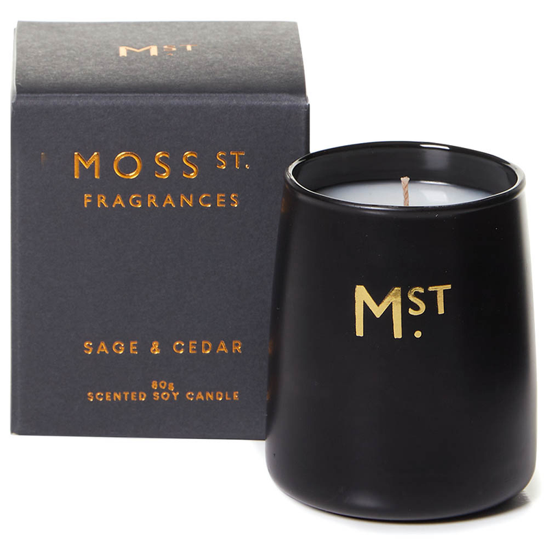 Moss St. - Soy Candle 80g - Sage & Cedar