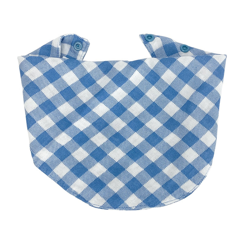 Annabel Trends - Muslin Bib - Gingham Blue