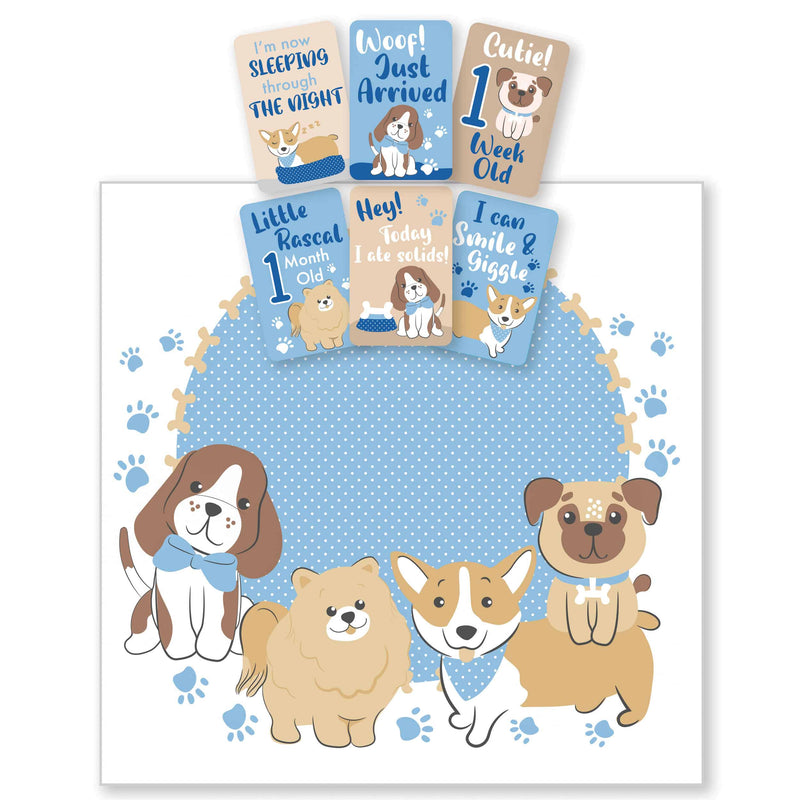 Jiggle & Giggle - Milestone Muslin Set - Pawsome