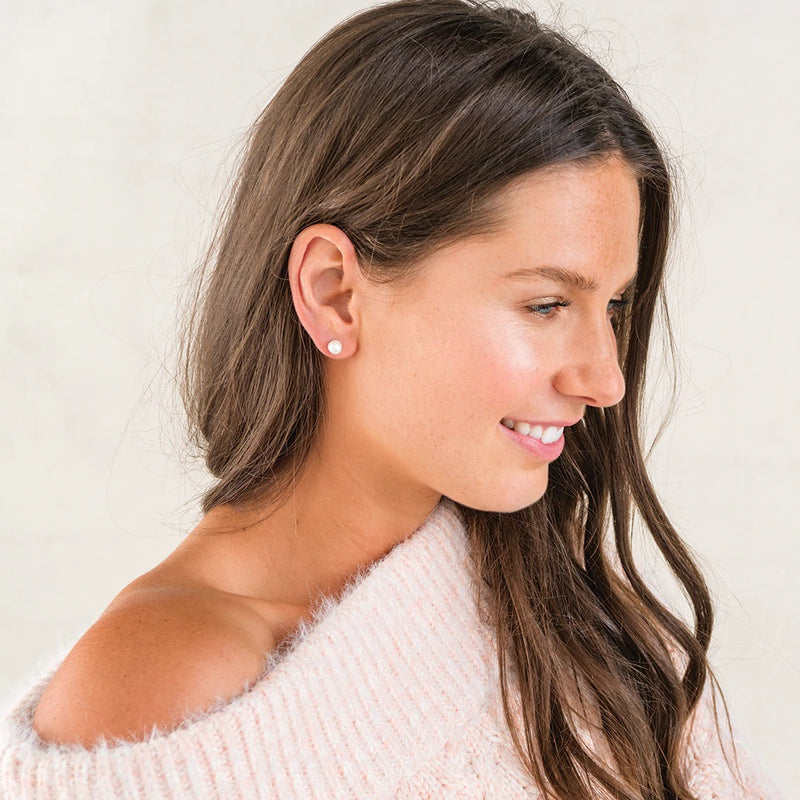 Palas - Pearl Stud Earrings