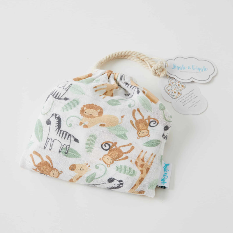 Jiggle & Giggle - Muslin Bib 2pk - Safari