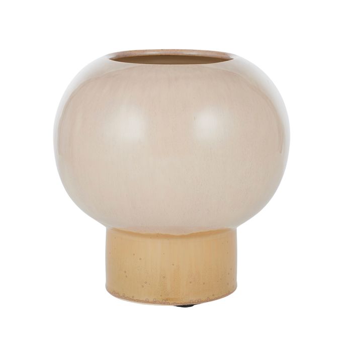Coast to Coast - Shibori Ceramic Footed Pot Nude 20x20.5