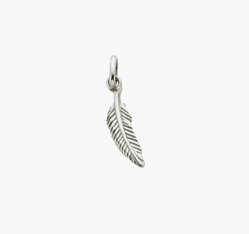 Kirstin Ash - Feather Charm Silver