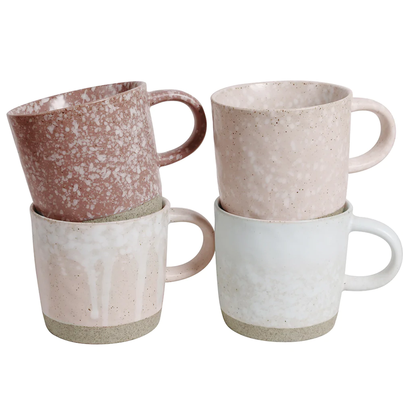 Robert Gordon - Strata Mugs 4pk - Mixed Pink
