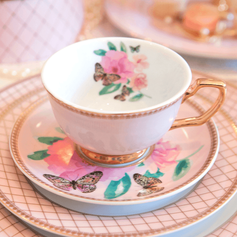 Cristina Re - Teacup & Saucer - Butterfly Garden