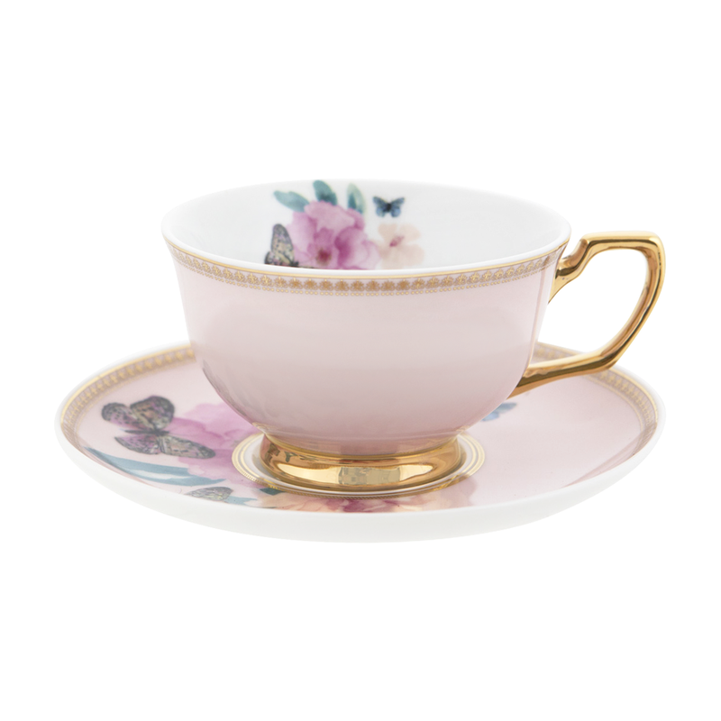 Cristina Re - Teacup & Saucer - Butterfly Garden