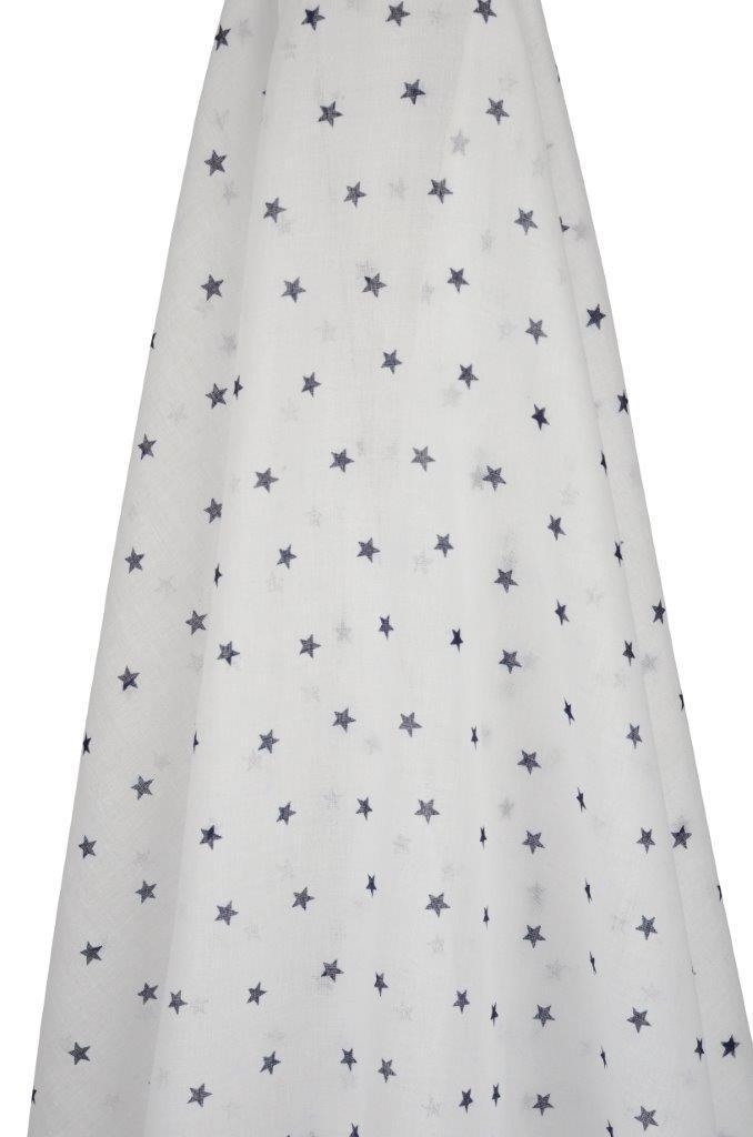 Emotion & Kids - Muslin White With Navy Stars