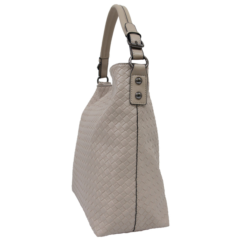 Sassy Duck - Tegan Woven Shoulder Bag - Beige
