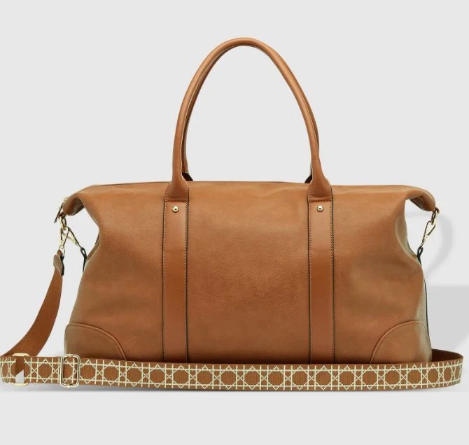 LOUENHIDE - Alexis Weekender Bag - Tan Ezra Strap