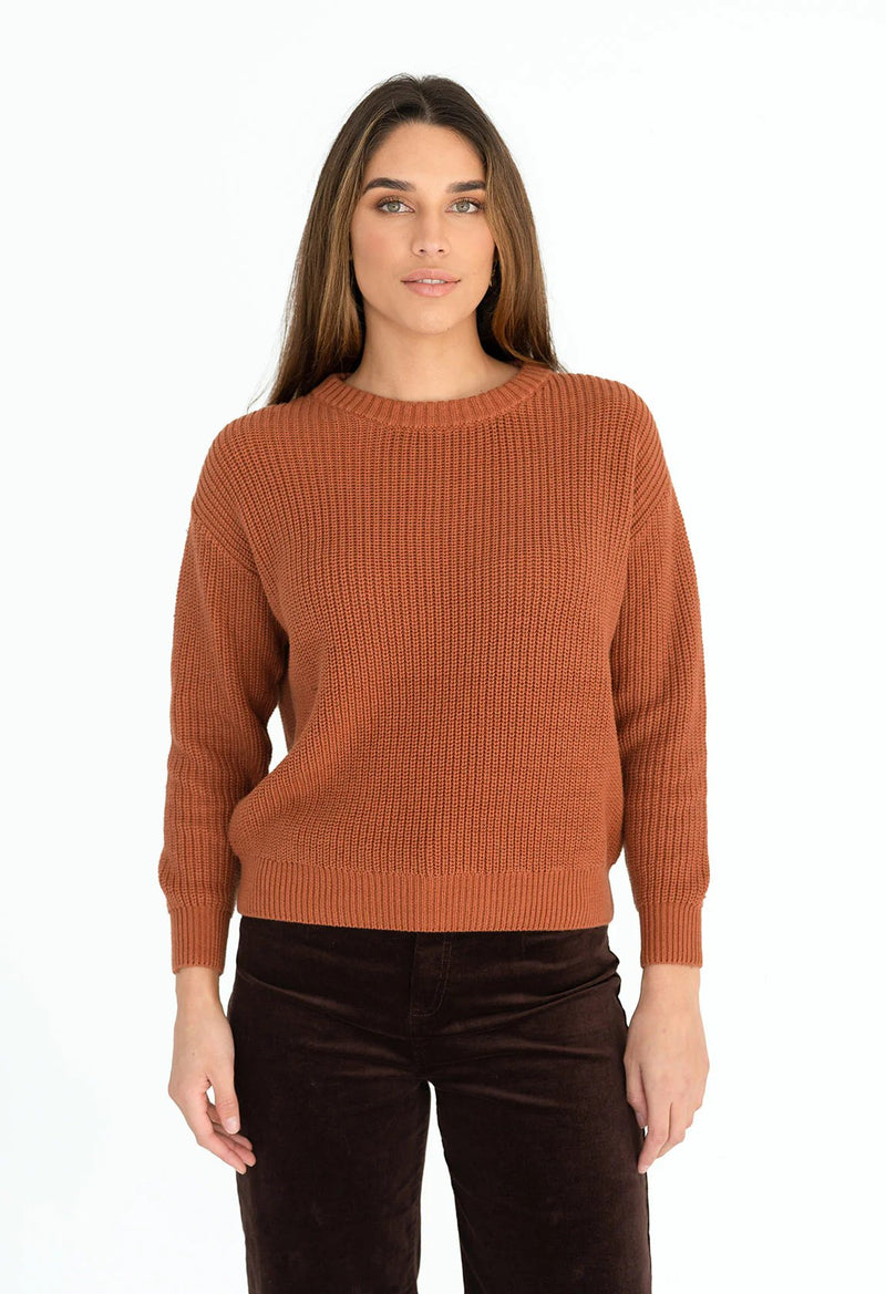 HUMIDITY LIFESTYLE - Bisous Jumper - Rust