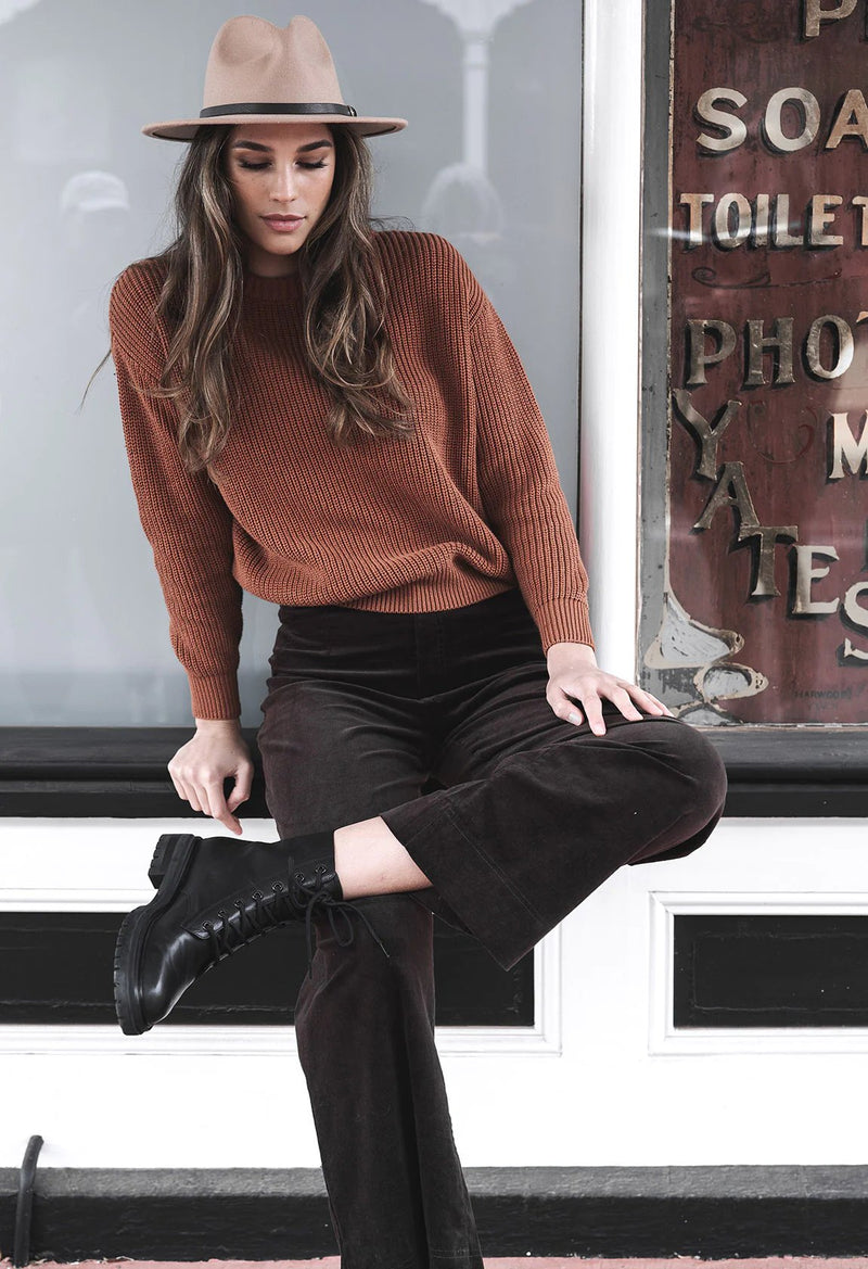 HUMIDITY LIFESTYLE - Bisous Jumper - Rust