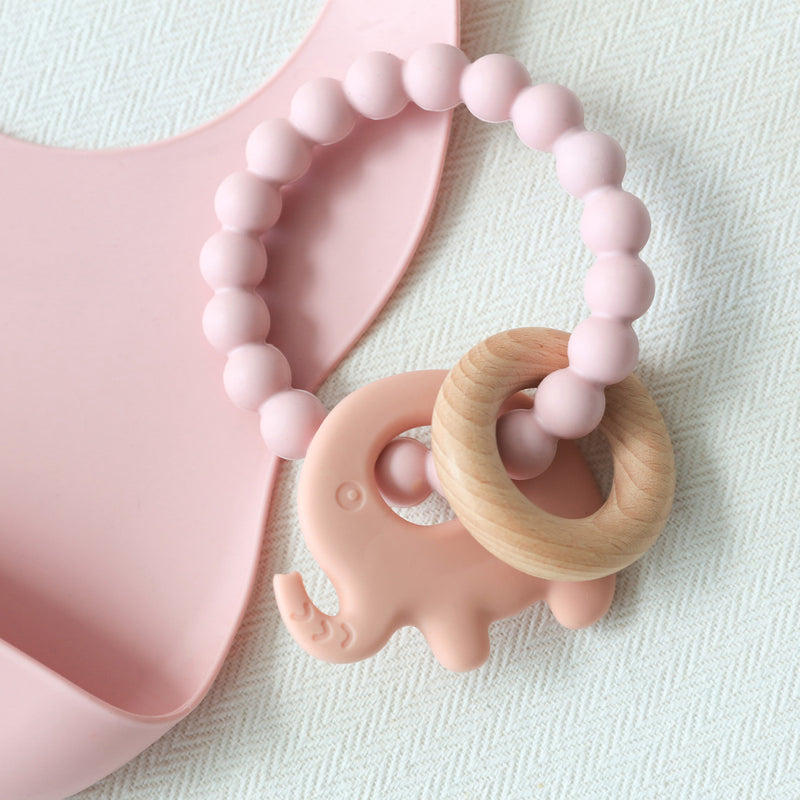 SPLOSH - Baby Elephant Silicone Teether - Pink