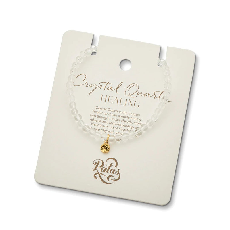 Palas Jewellery - Crystal Quartz Healing Gem B/let 19cm
