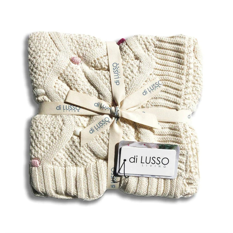 Di lusso living - LUCY BABY BLANKET PINK
