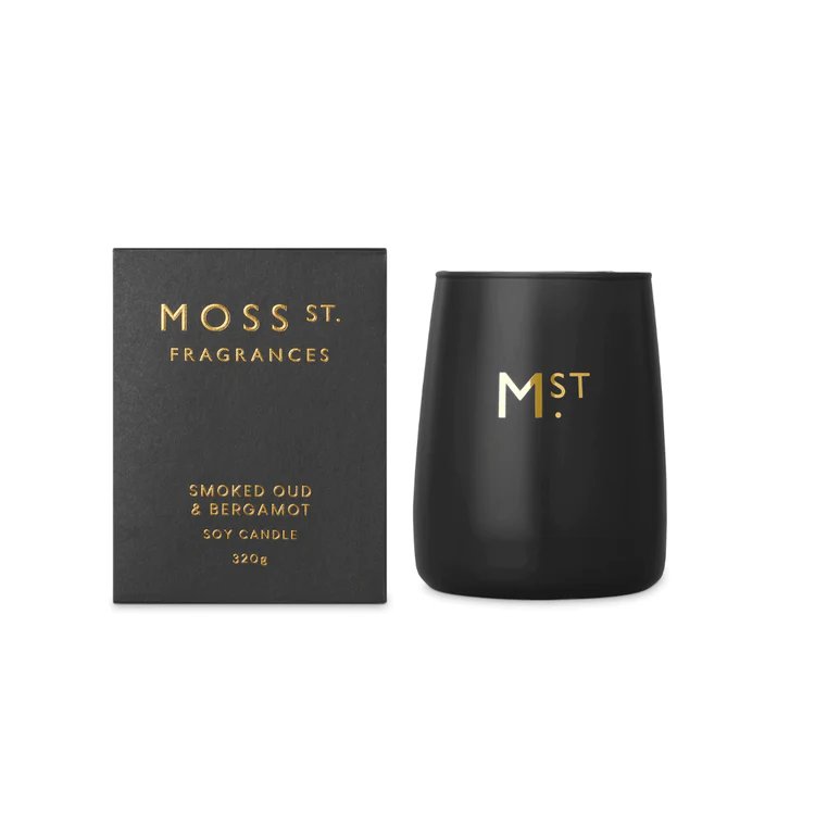 Moss St - Candle 320g - Smoked Oud & Bergamot
